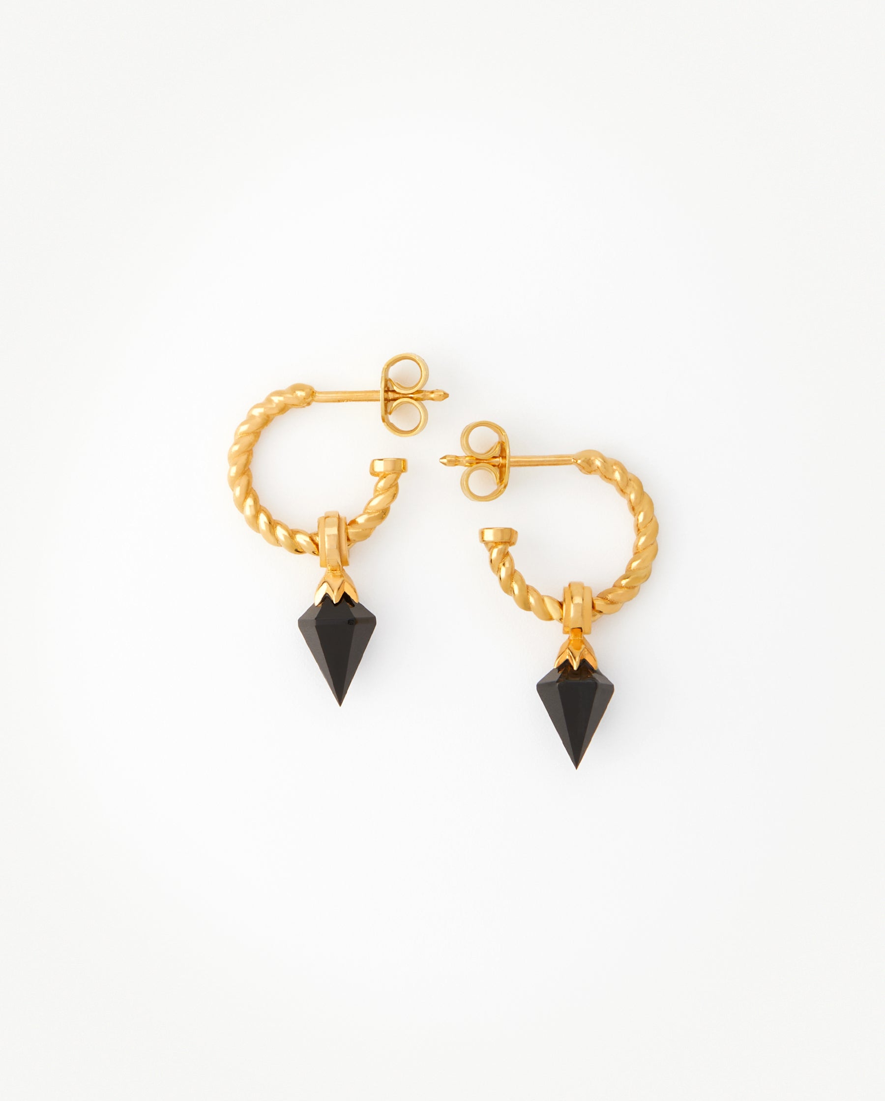 Essence Onyx Hoop Earring