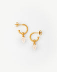 Essence Rose Quartz Hoop Earring