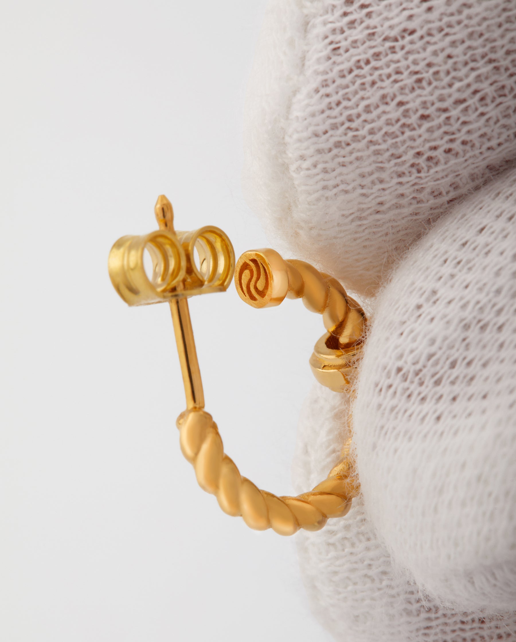 Essence Rose Quartz Hoop Earring