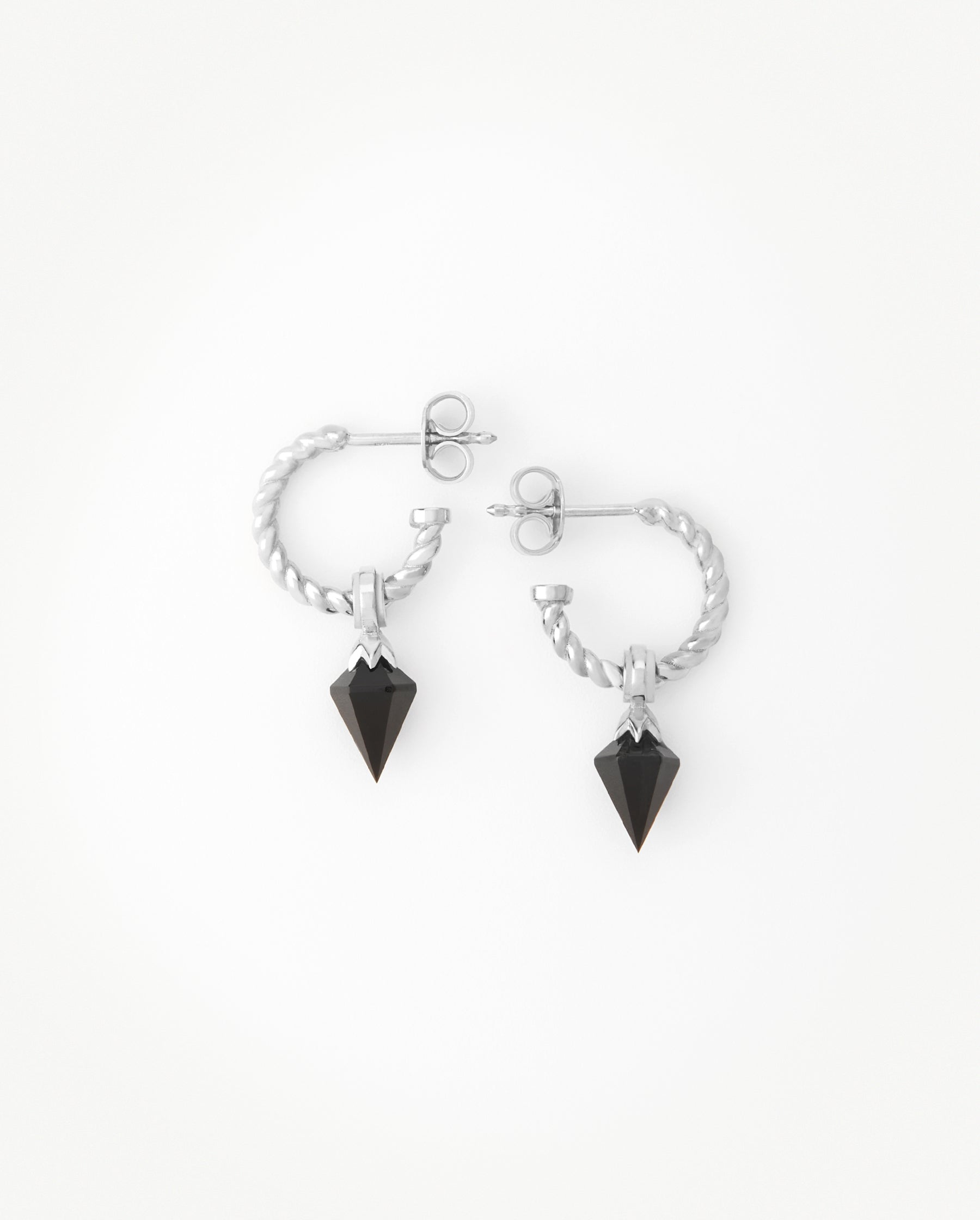 Essence Onyx Hoop Earring