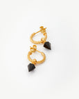 Essence Onyx Hoop Earring