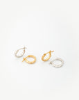 Luck Topaz Hoop Earring